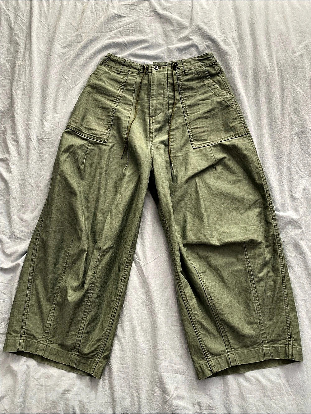 Needles H.D. Pant - BDU Wide Leg Pants Green Size 2